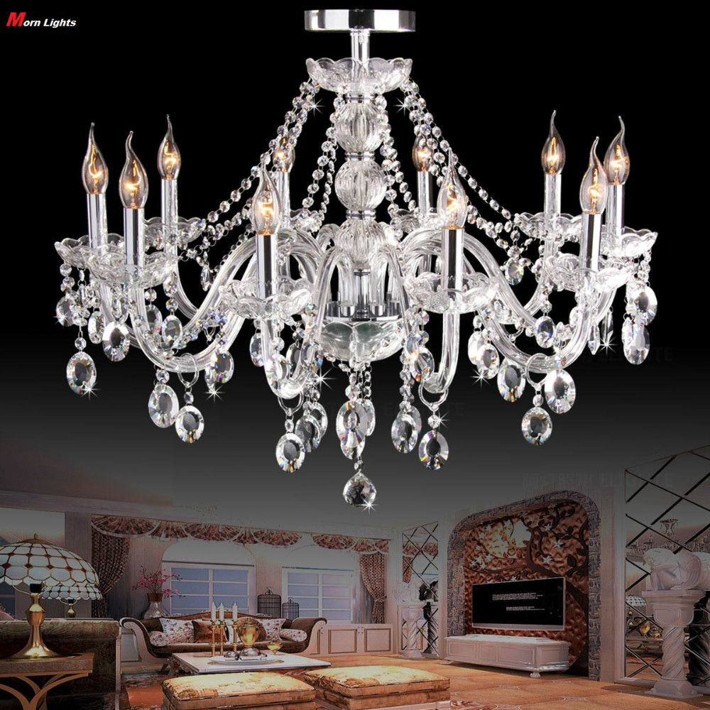 10 light chandelier luxury k9 crystal chandelier lighting modern crystal living room bedroom chandelier