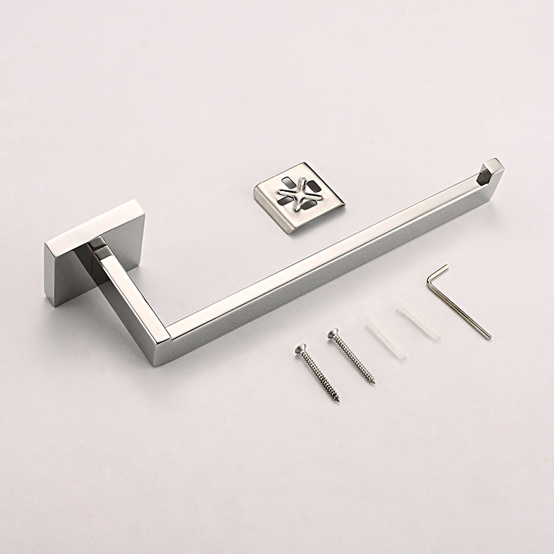 stainless steel bathroom towel holder square polished bath holders for towel bathroom accessories