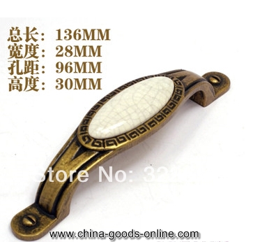 mzjcd6741t96 the ancient edged crack ceramic handle archaize handle europe restoring ancient drawer chest handle