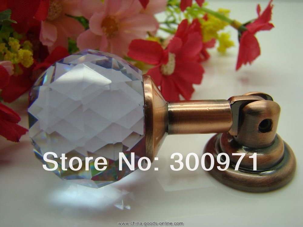 10pcs/lot purper color 20mm crystal knobs and handles,crystal drawer handles,crystal drawer for cabinet / door - Click Image to Close