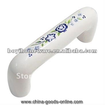 blue and white ceramic handles and knobs for door and kitchen home accessories furniture parts rural style x43