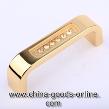 modern european style fashion golden crystal handle for drawer high grade pull for cupboard