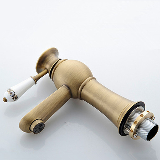 antique bathroom faucet, and cold basin taps,classic brass brushed bathroom vessel mixer faucet yls5870-11b
