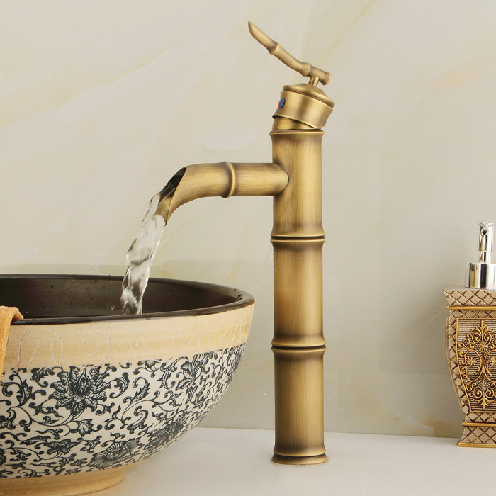 antique bronze finishing output bathroom sink faucet tap handle water tap basin faucets wash basin tap zly-6662