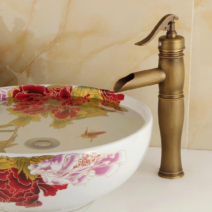 bathroom sink faucet bath tap toilet antique brass finishing basin faucets single hand wash basin tap zly-6616