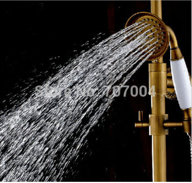 good quality 8" brass rainfall shower tub mixer faucet wall mount exposed bathroom shower faucet taps