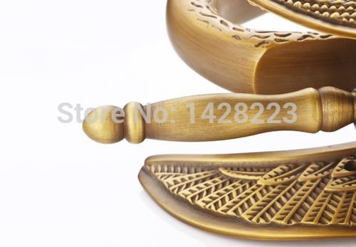 unique design swan shape single handle bathroom basin sink faucet antique brass finished and cold water
