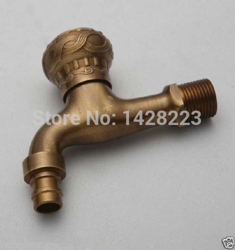 whole and retail wall mount antique brass creative washing machine faucet brass mop pool taps