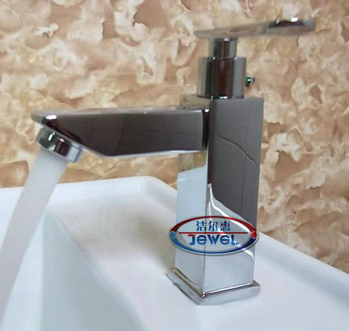 single cold deck mounted square faucet, torneira para banheiro