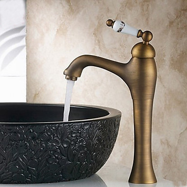 single handle antique brass water bathroom sink faucet tap,grifos torneiras para de banheiro parede