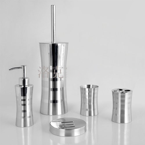stainless steel 5 pieces bathroom set