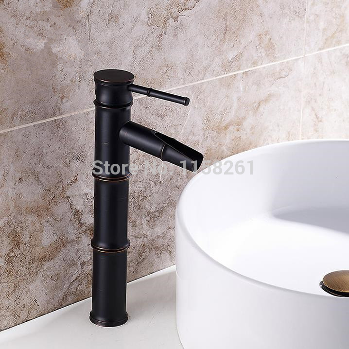 beautiful oil rubbed black bronze single handle deck mounted bathroom basin sink mixer tap faucet sy-026r