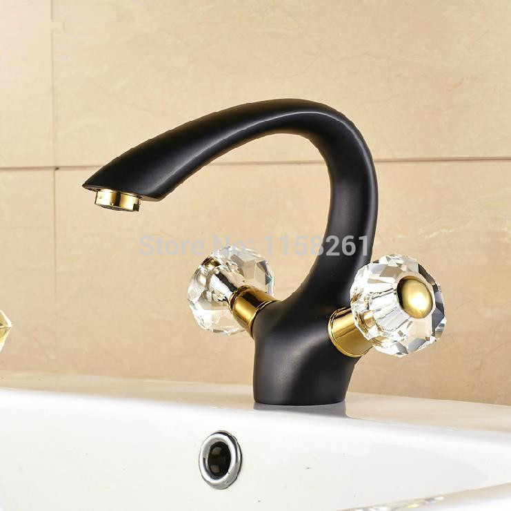 black antique faucet copper fashion ceramic basin vintage and cold basin faucet hj-6652h
