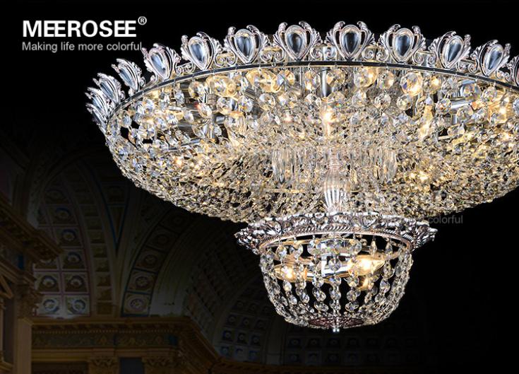 large 12 lights crystal ceiling light fixture surface mounted lustre de sala crystal light for bedroom with guarantee
