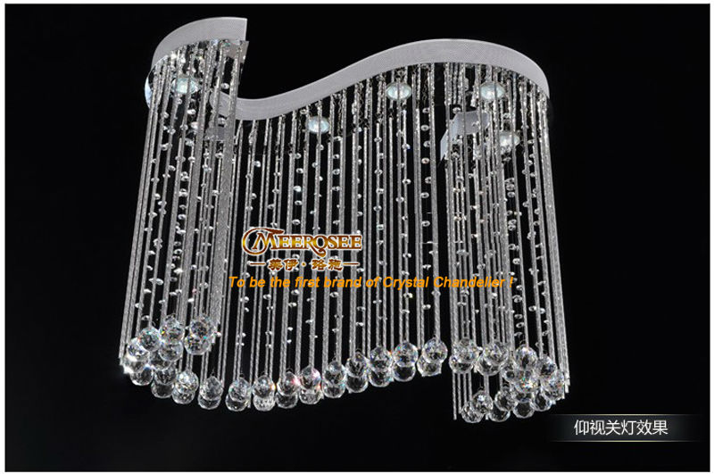 luxurious crystal ceiling lights with 6 gu10 bulbs md8617
