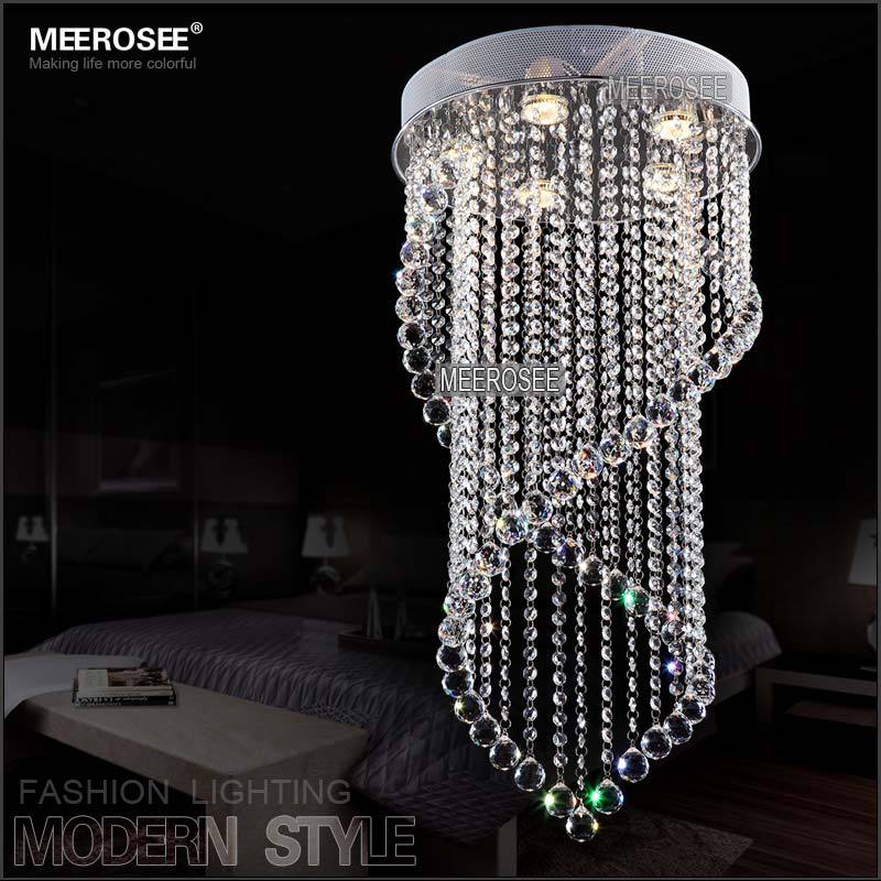 modern crystal ceiling lights crystal lustres fitting flush mount lighting ceiling lamps md6874-5c