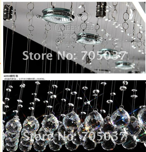 rectangle crystal ceiling light, crystal ceiling lamp, crystal light fixture for dining room md10004 prompt