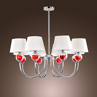 110v-220v 8 lamps led modern chandeliers china for home lighting chandelier in vase design