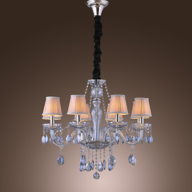 110v-220v 8 lights glass led modern bule crystal chandelier lamps ,lustres de crystal,lustre de cristal