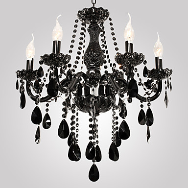 110v-220v black led modern crystal chandelier lamps chandeliers lighting lustre de crystal,lustres de cristal
