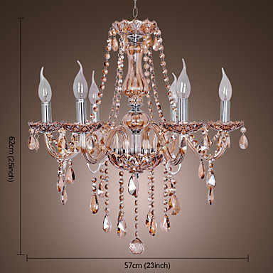 110v-220v chandelabro led modern crystal chandelier with 6 lights, lustres de crystal,lustre de cristais