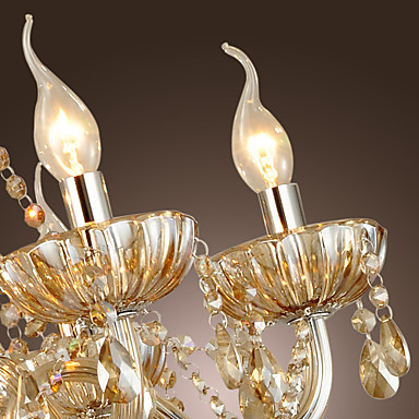 110v-220v gold modern led crystal chandelier with 8 lights chandeliers , lustres de sala,lustre de cristal
