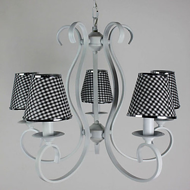 110v-220v grid pattern modern led chandelier with 5 lamps home chandeliers for living room lustres