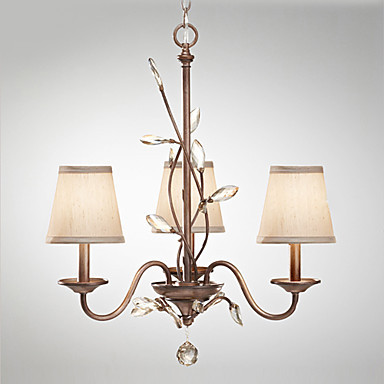 110v-220v k9 led crystal chandelier with 3 lamps home chandeliers of living room lustre