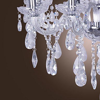 110v-220v modern led crystal chandelier with 8 lights chandeliers,lustres de sala,lustre de cristal