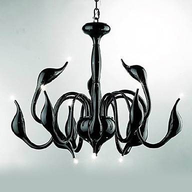 110v-220v swan design metal electroplating led modern chandelier lamps light lustres de sala,lustre de cristais