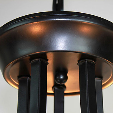 90v-220v iron glass painting lighting led chandelier with 5 lights home chandeliers for dinnig living room lustres