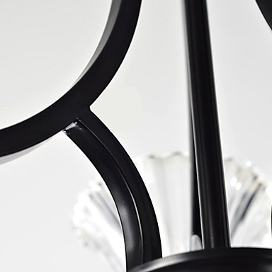 ac110v-220v glass modern led chandelier with 3 lights lamp home lighting chandeliers for living dining room
