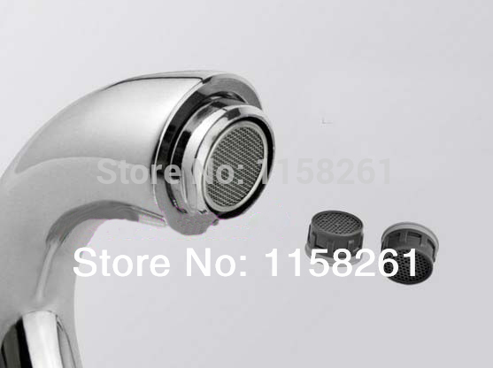 double handle modern chrome bathroom vessel sink lavatory basin faucet mixer tap water mixer tap wf-6093