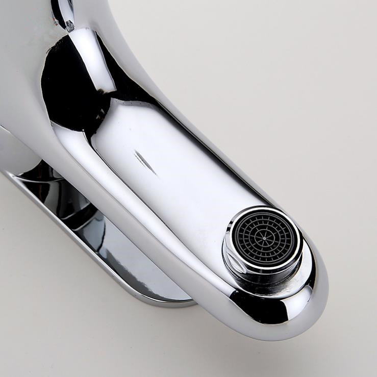 modern bathroom products chrome finished and cold water stage basin faucet mixer,sinlge handle 817-11