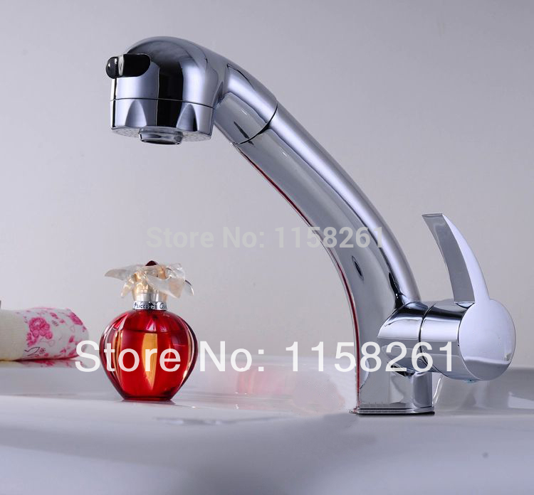 new style pull out brass chrome bathroom basin sink faucets water mixer tap basin mixer banheiro torneira hj-8024