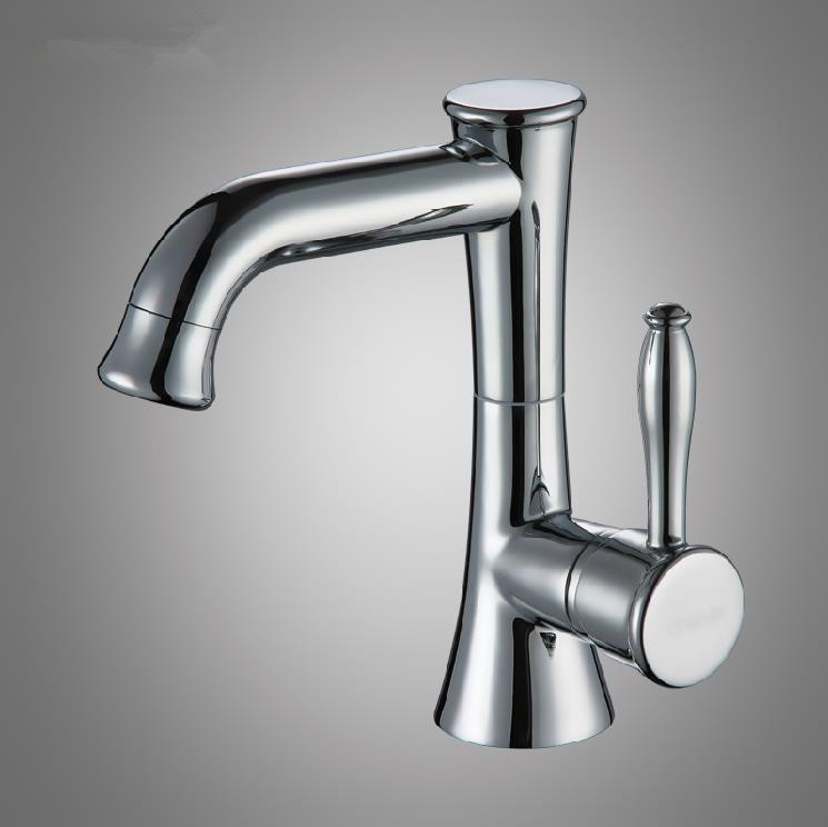 whole and retail chrome finish bathroom faucet bathroom basin mixer tap with and cold water lt-7140