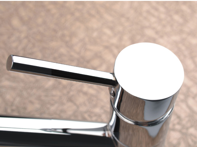 whole and retail promotion chrome brass bathroom basin faucet cold sink mixer tap swivel spout faucet 6085