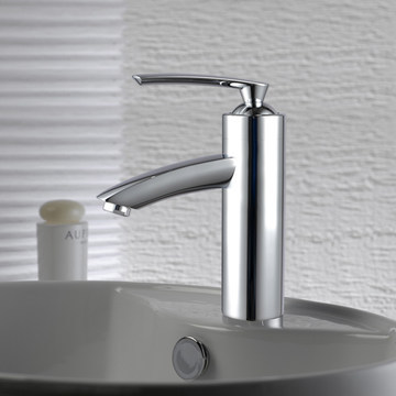 whole/retail bathroom basin waterfall faucet deck mounted single handle mixer vessel sink mixer tap 2029b