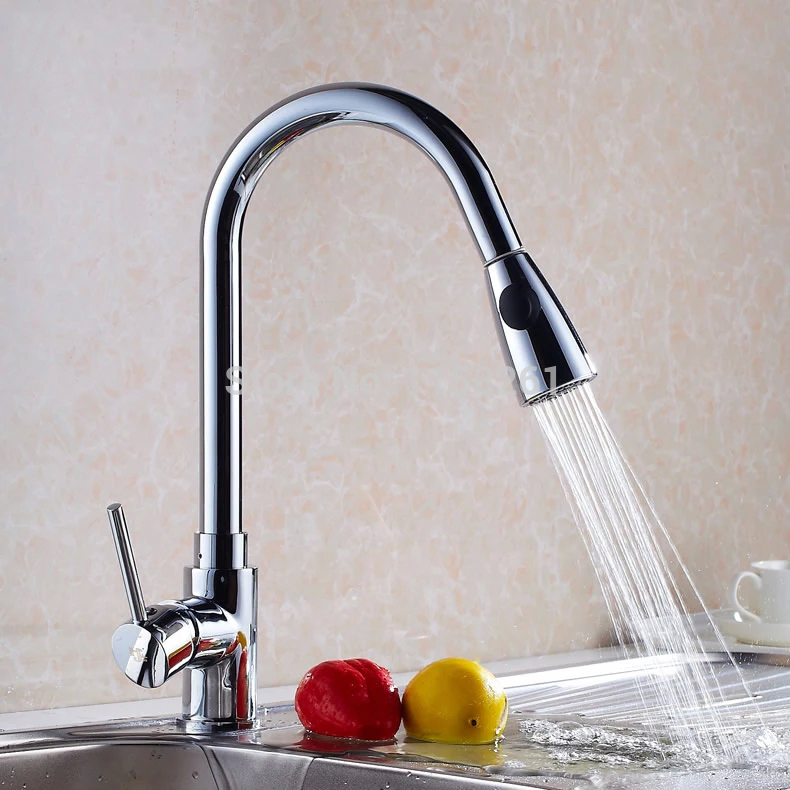 new design pull out faucet chrome swivel kitchen sink mixer tap kitchen faucet vanity faucet cozinha 408906