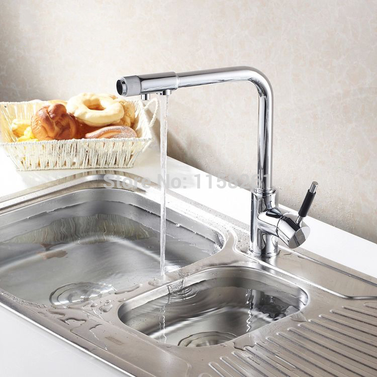 new faucet chrome finish kitchen sink mixer tap faucet waterfall faucet kitchen taps cocina kitchen faucethj-0174