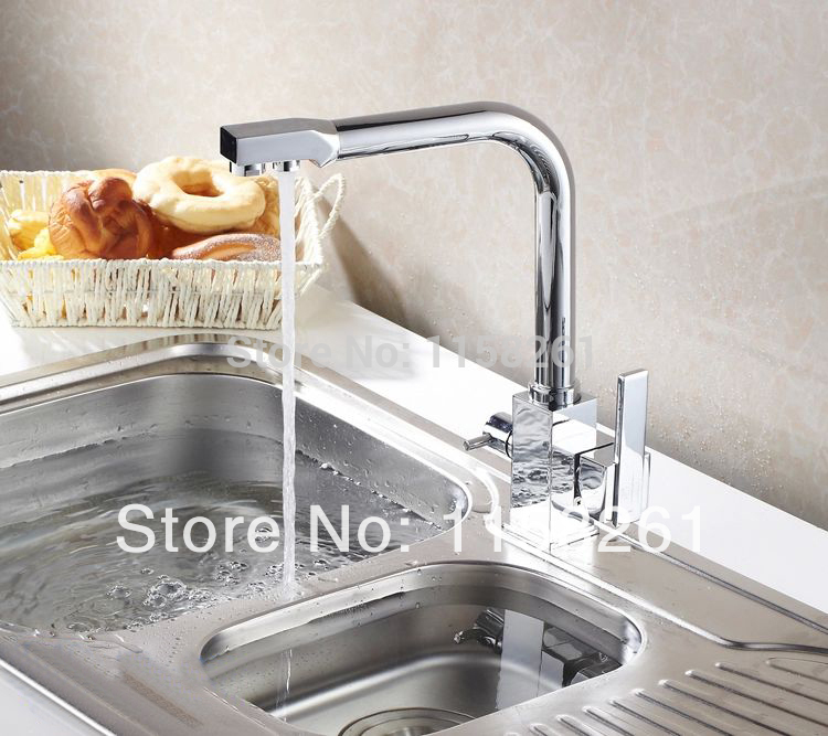 new purify water function chrome finish faucet revolve kitchen sink mixer tap faucet cozinha torneira hj-0178