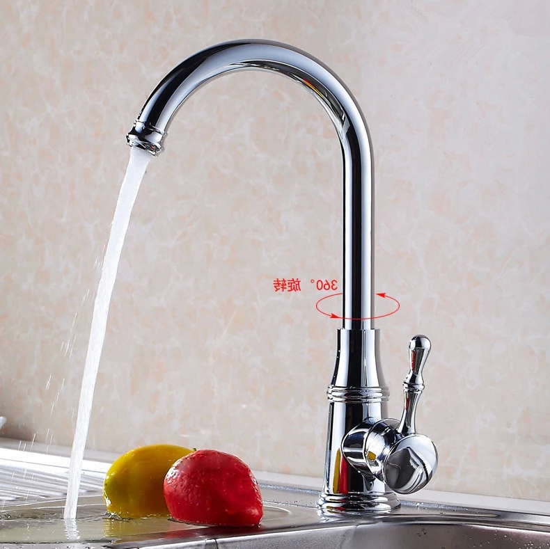 whole and modern kitchen faucet,single handle chrome polish and cold water kitchen tap gyd-9022l