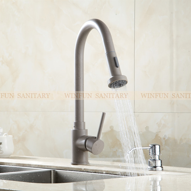 whole and retail promotion pull out kitchen faucet single handle sink mixer tap deck mounted gyd-7001m