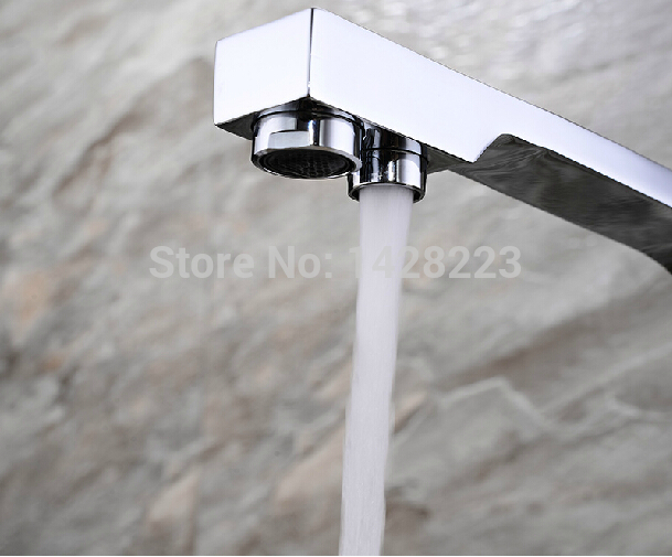 chrome finished and cold kitchen sink faucet deck mounted single handle brass kitchen mixer taps