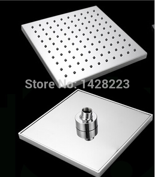 concealed install 8" abs rainfall shower set faucet single handle with handheld shower chrome finished