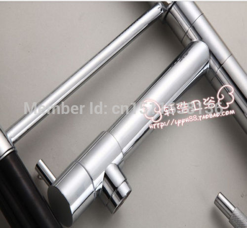 contemporary new designed chrome brass kitchen faucet pull out vessel sink mixer tap deck mounted