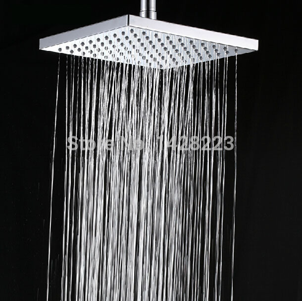 wall mount led light shower faucet single handle chrome finished shower set mixer taps with handheld