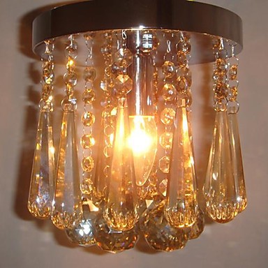 200mm led modern crystal ceiling lights lamp with 1 light for corridor hallway lustre de cristal