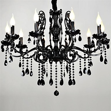 chandelier crystal with 10 lights for home indoor lighting fixture luminarias para sala lamparas de techo