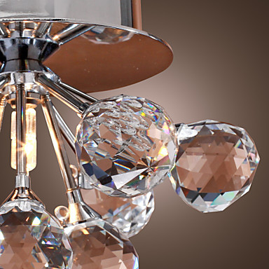 flush mount k9 led crystal ceiling lights lamps with 1 light for living room lustres de cristal